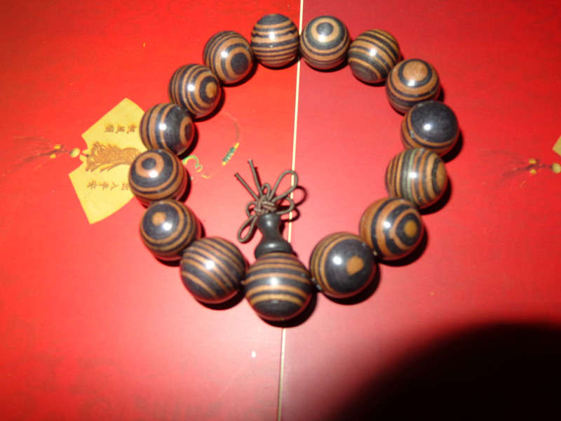 南美斑马木佛珠手珠华美木纹高贵手链