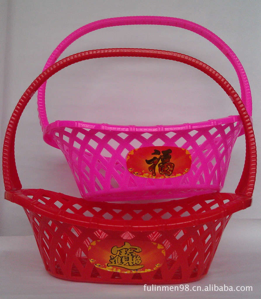 大红色,粉红色,元宝水果篮《可装重20公斤》