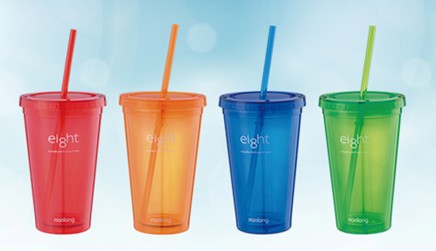 厂家批发 南龙 酷彩吸管随手杯 高端商务礼品 会议礼品