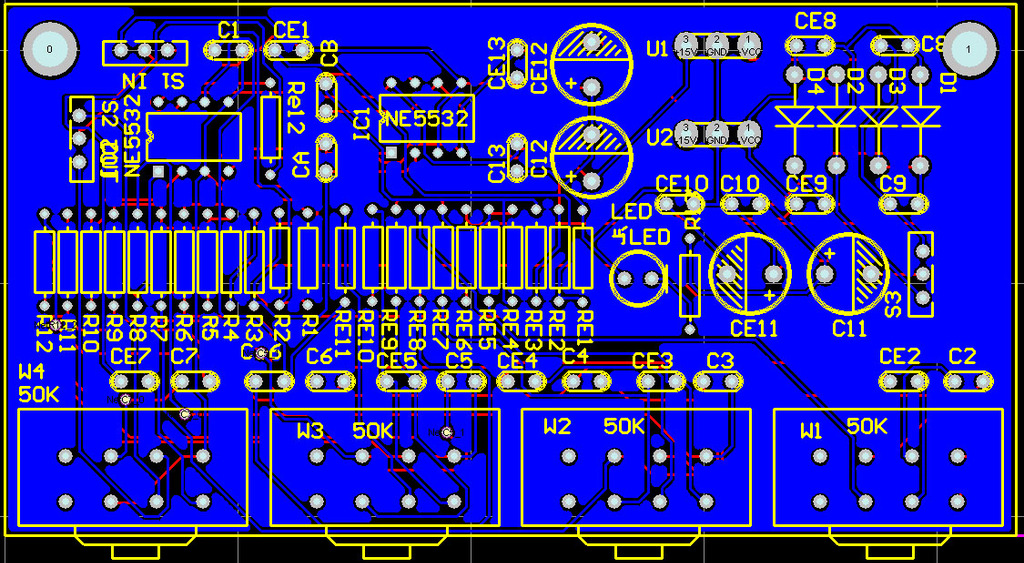 pcb電路板設計服務 電路板製作 打板 音頻前置放大板設計