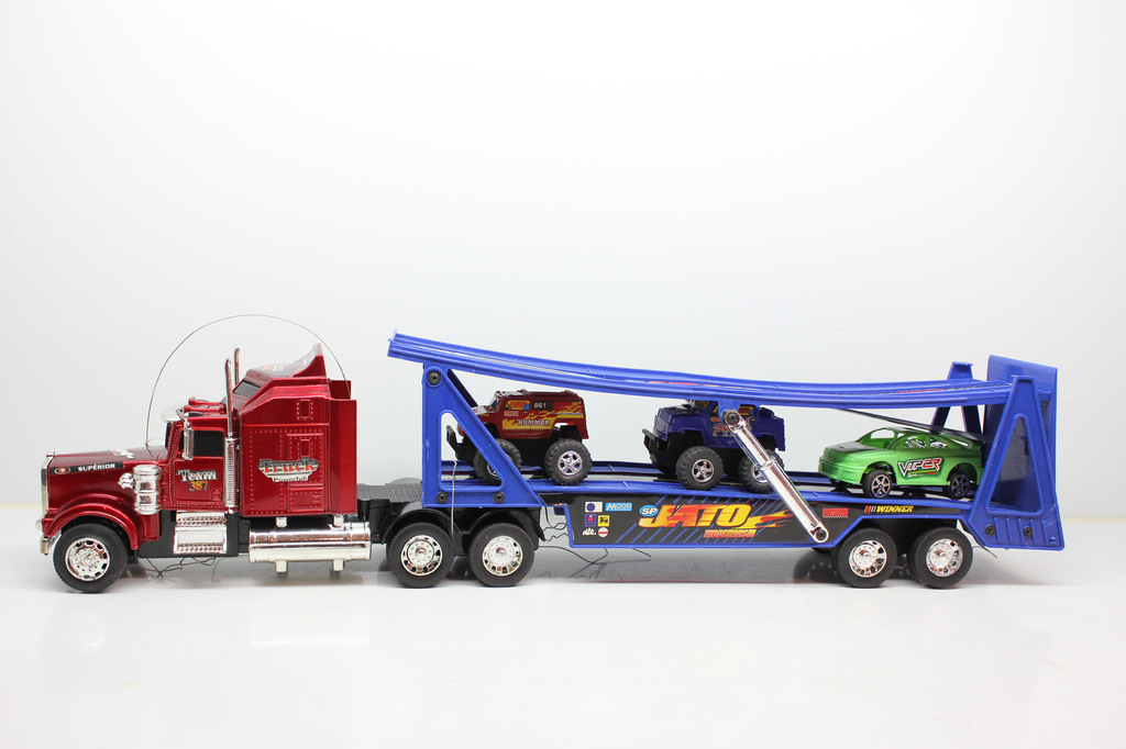 新产品 四通遥控车 遥控货柜车 遥控车批发