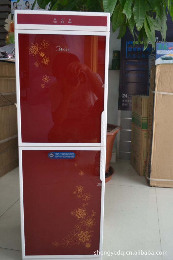 美的饮水机yd1025s-w 饮水机 立式 冷热 双门水机图片_4