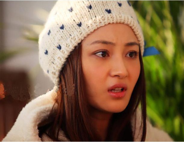 姚笛同款裸婚时代童佳倩帽毛线帽子蝴蝶结亮片爱心毛球