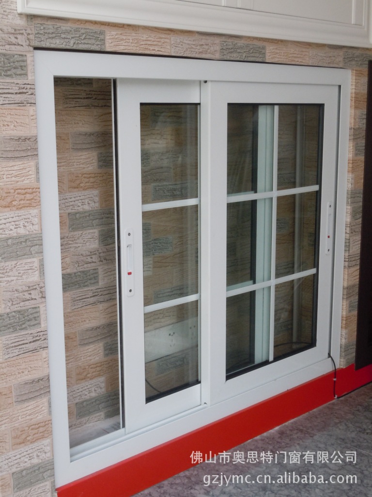 厂家直销 白色铝合金推拉窗, 高档门窗.外贸门窗