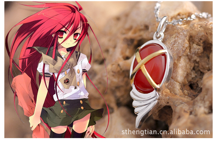 灼眼的夏娜项链 卡通动漫周边 天壤劫火项坠 925纯银珍藏版