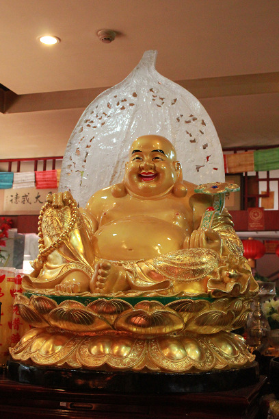 佛教用品 弥勒佛树脂仿金/寺庙专用规格佛像/圣像