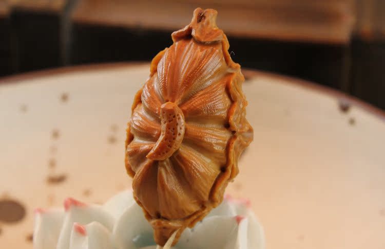 橄榄核雕刻橄榄胡核雕精品荷叶观音单子可做手机链手串手链