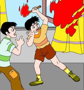 【难忘的那一天】  想当年我也有放火烧房子的一天   恒通证章_小靖