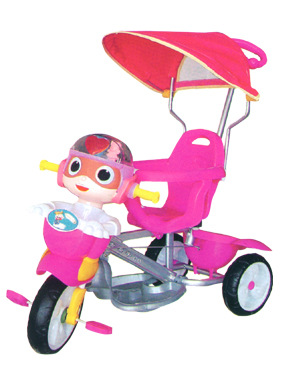 凯凯童车太空宝贝儿童三轮车设计独特可坐可骑质优价美