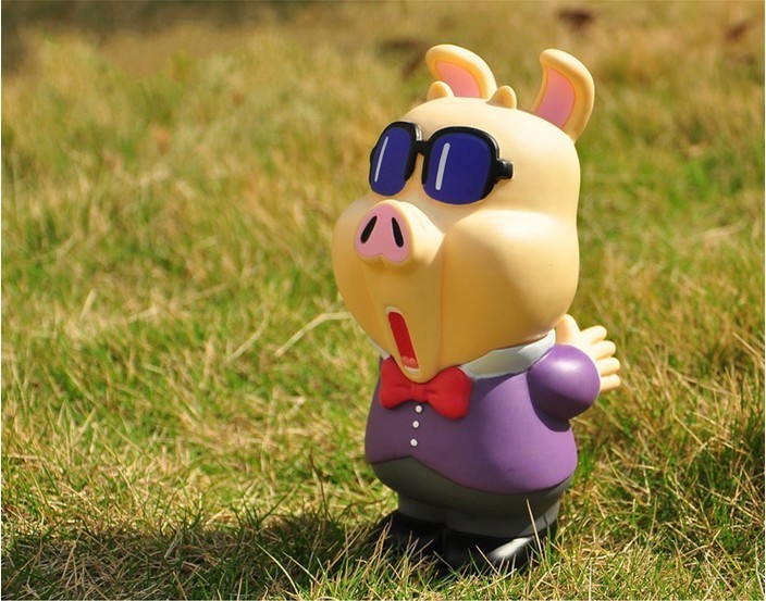 iq博士阿拉蕾 早晨猪搪胶pvc玩偶公仔】价格,厂家,图片,人偶,娃娃玩具