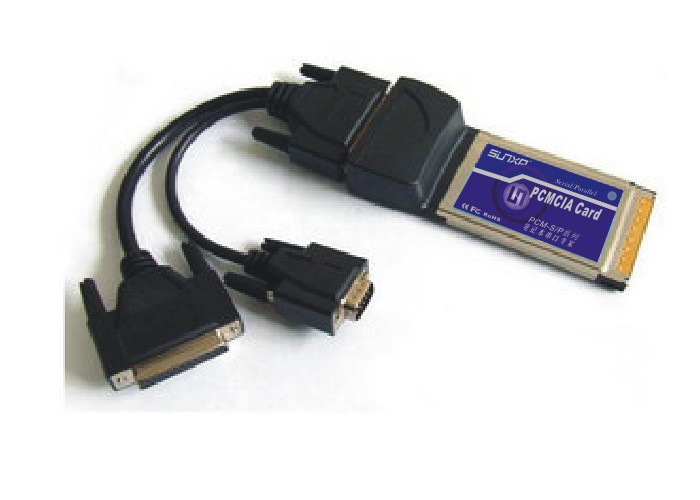 SUNXA PCM-S2009 工业级PCMCIA 转2口RS232串口卡 笔记本转接卡-PCM-S2009 笔记本串口卡 RS232串口卡-
