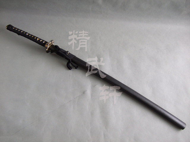 龙泉花纹钢竹叶日本东洋刀武士刀不开刃