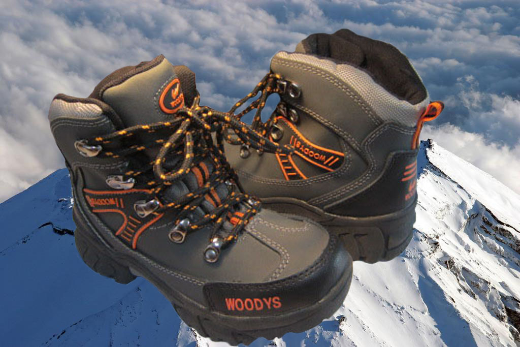 新款 真皮 防水 童登山鞋 冬季童鞋 批发 外贸 童鞋 系带 防潮