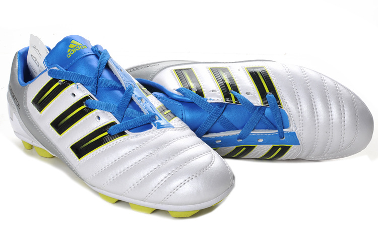 adidas猎鹰11代 tpu胶钉总配色粉兰/白兰 阿迪达斯足球鞋批发零售