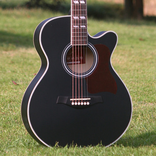 厂家吉他批发卡伊纳40寸黑色民谣吉他y402