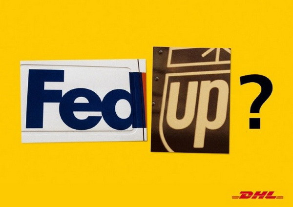 快递广告交锋:fedex vs dhl
