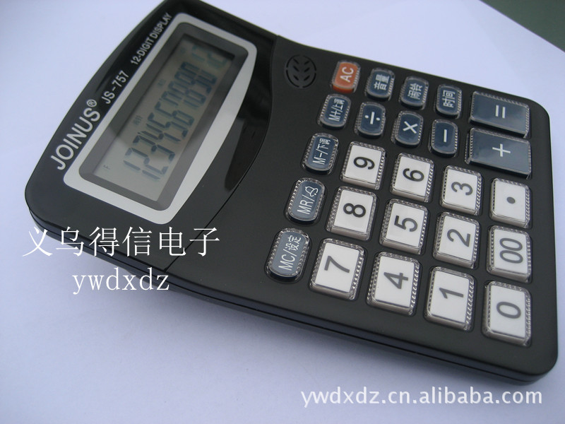 js-757计算器,12位计算器,闹铃 时间计算器,可定制logo