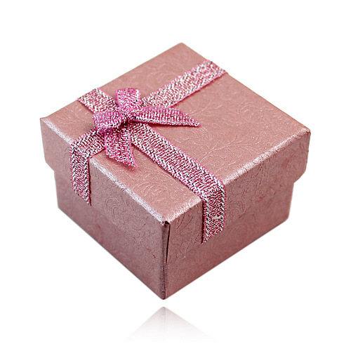 特价 彩色花纹饰品店包装礼品盒子戒指盒耳环盒6064