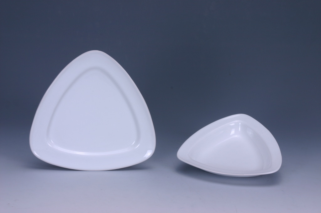 潮州金达 酒店瓷 日用瓷 三角盘