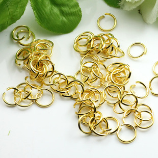 单圈5mm/6mm/8mm/10mm/12mm 铁镀金色 02171