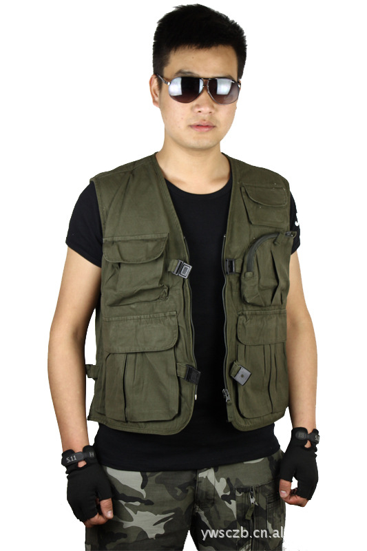 服装鞋帽箱包,钟表眼镜 男装 男式马甲 野外生存户外休闲摄影马甲8018