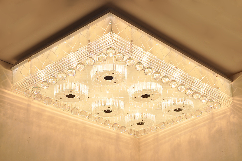 灯饰7031平板低压水晶灯现代客厅吸顶灯具灯饰