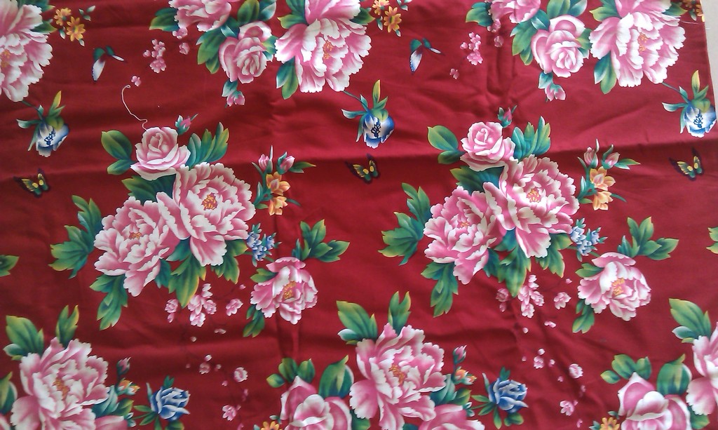 东北大花布 双面斜 (牡丹凤凰-古典)-纯棉厚实环保活性染料