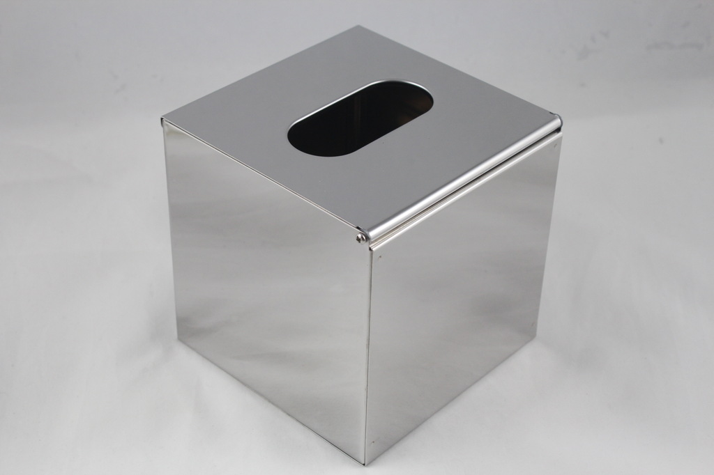 供应抽取式桌面正方形不锈钢纸巾盒,手纸盒,纸巾抽-完美细节