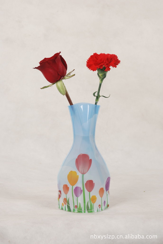 批发采购塑料,树脂工艺品-pvc拆叠花瓶 塑料花瓶 工艺花瓶批发采购