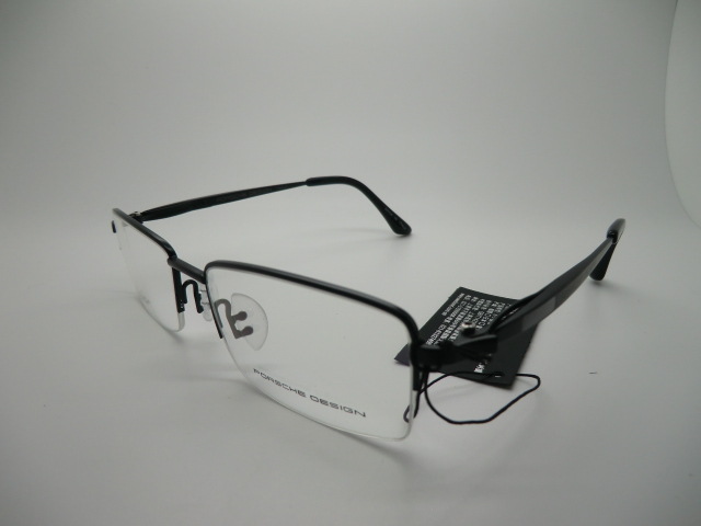 保时捷男士半框商务休闲眼镜架 p8654 纯钛超轻镜框