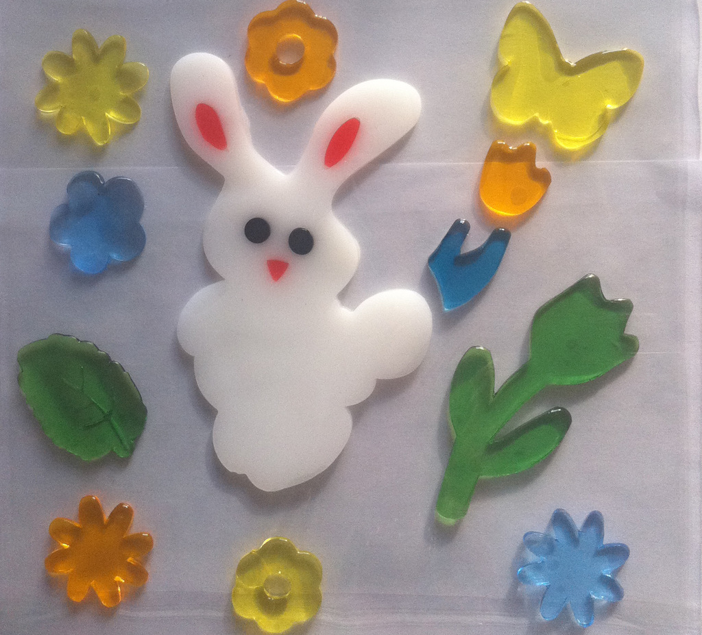 [供应]镇店之宝 最新复活节系列tpr果冻窗贴 环保软胶窗贴 可爱卡通窗