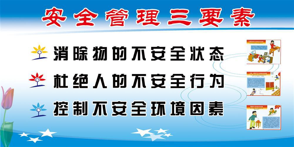 210海報展板素材辦公裝飾148安全管理三要素