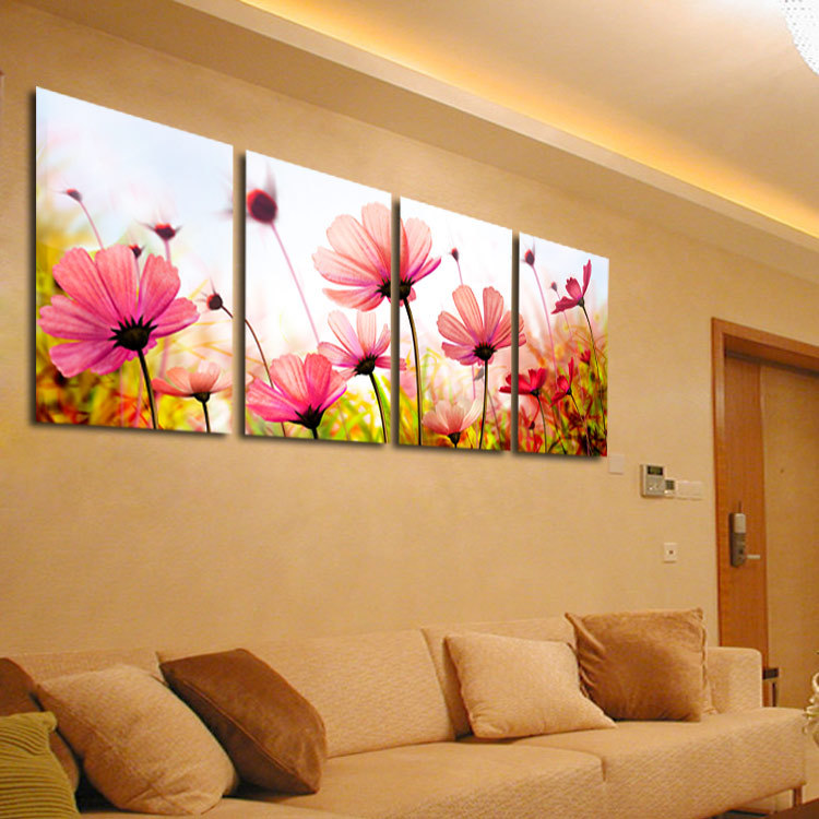 厂价批发无框画 室内装饰画 家居饰品 三联挂画 太阳花