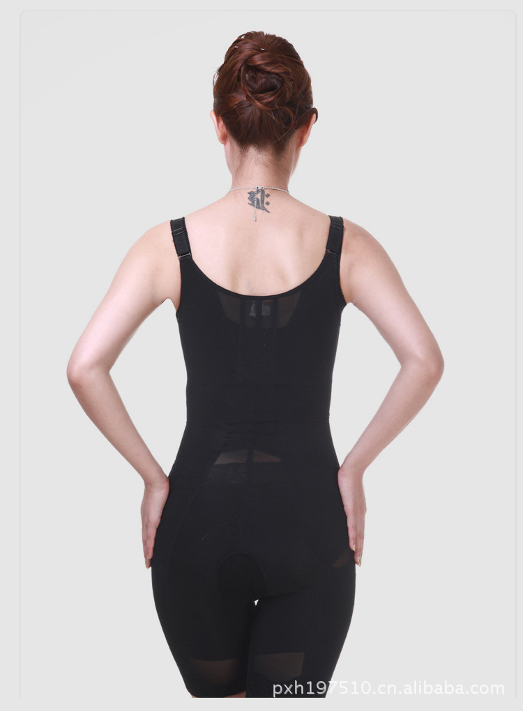 婷美蚕丝前扣连体衣 美体束身衣 最好的美体连体衣