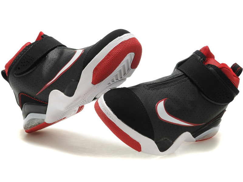 新款现货 zoom flight club 帕克季后赛篮球鞋 黑白红色