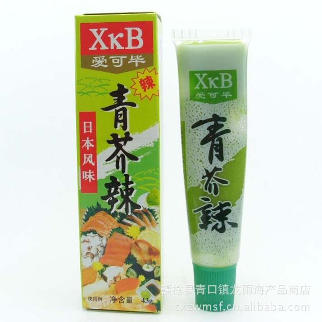 寿司料理调料 xb 青芥末膏 芥辣膏 芥末膏 爱可毕 43克