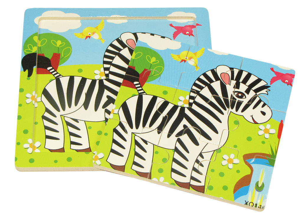 木质木制儿童婴幼儿早教益智 9片拼图拼版动漫玩具地摊热卖 批发