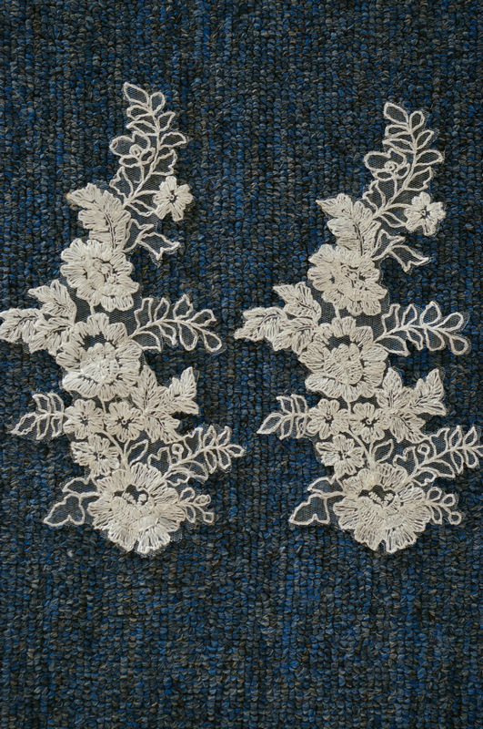 服装辅料蕾丝花朵 全棉刺绣 蕾丝花朵 外套家居礼品婚纱装饰蕾丝