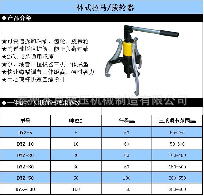 30吨液压拉马规格型号图片