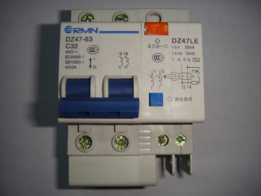 上海人民电气dz47le63系列漏电断路器系列漏电脱扣器