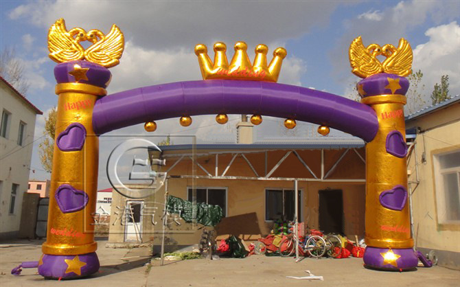 新款天鹅门拱门,婚庆,庆典用品,新金港厂家直销,充气拱门,图片_6