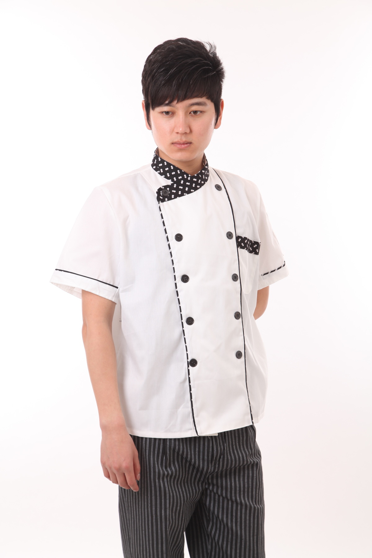 短袖厨师服批发 夏季酒店厨师工作服 半袖面包店厨房工装制服特价