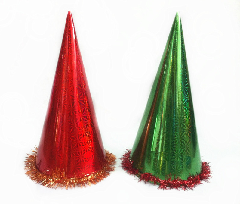 镭射高筒尖帽纸生日帽纸帽派对用品生日用品活动用品