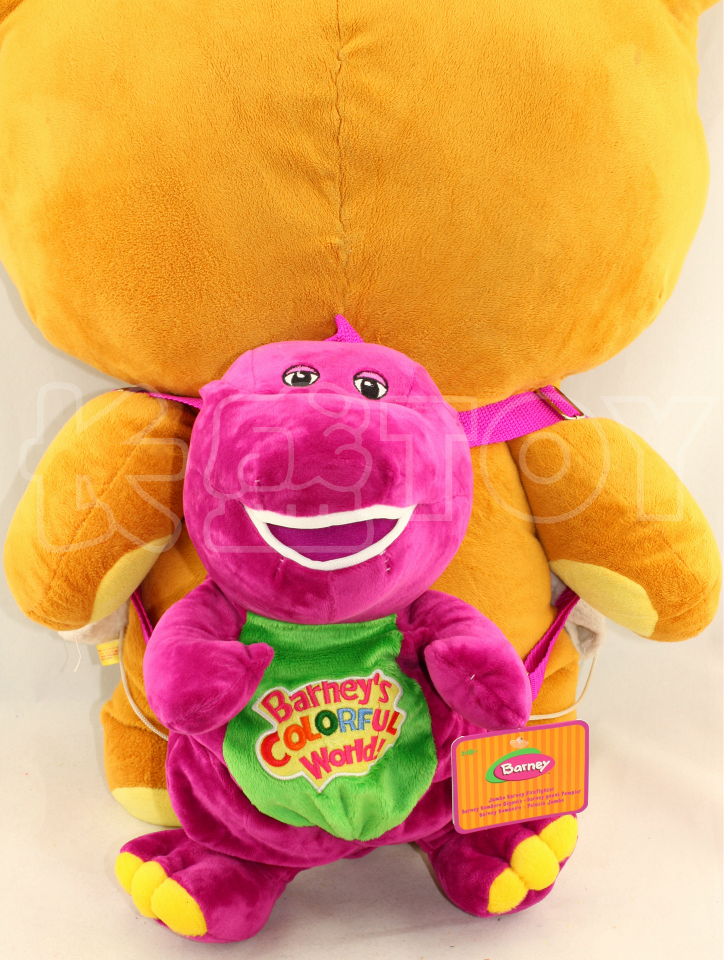 圣诞节备货! barney背包 书包 紫色小恐龙 毛绒玩具 公仔图片_6