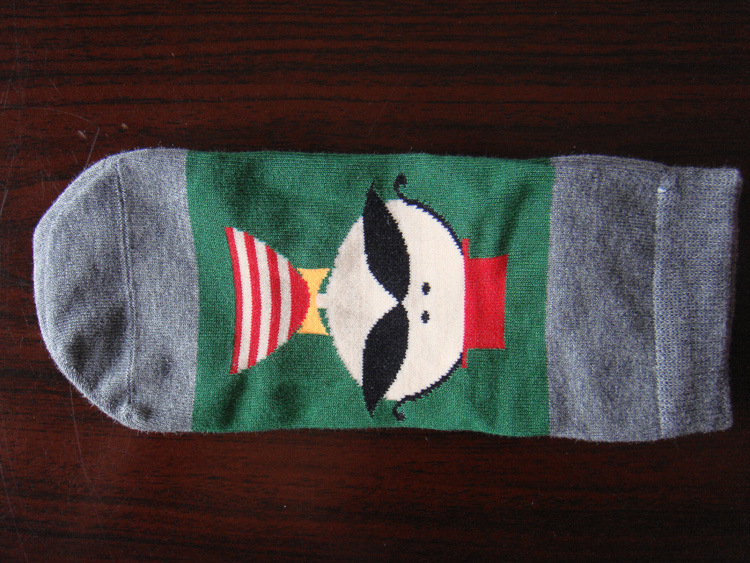 外贸原单个性人物袜糖果色立体袜地板袜子情侣袜子男女袜子