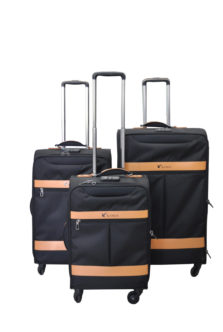 空中鸟时尚热销加高加宽设计布料拉杆箱 欧美商务箱 出国专用