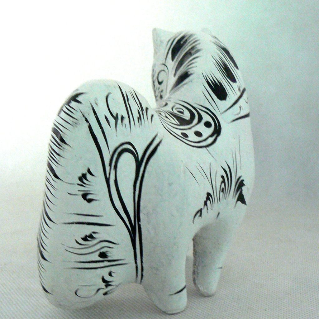 凤翔泥塑邮票马,马年12生肖畅销款年货礼品纯手工彩绘泥塑摆件