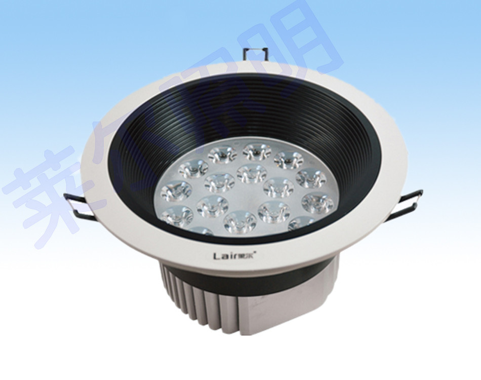 莱尔照明 18w大功率led筒灯0330bk50/60会议室办公室卖场节能灯具