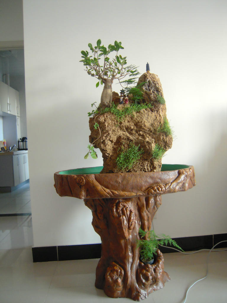 分水爱建 大型吸水石 大型假山盆景 石来运转 风水吉祥物