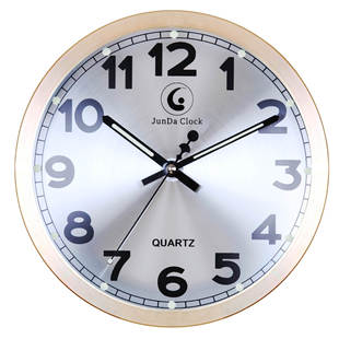 10寸金属夜光石英钟